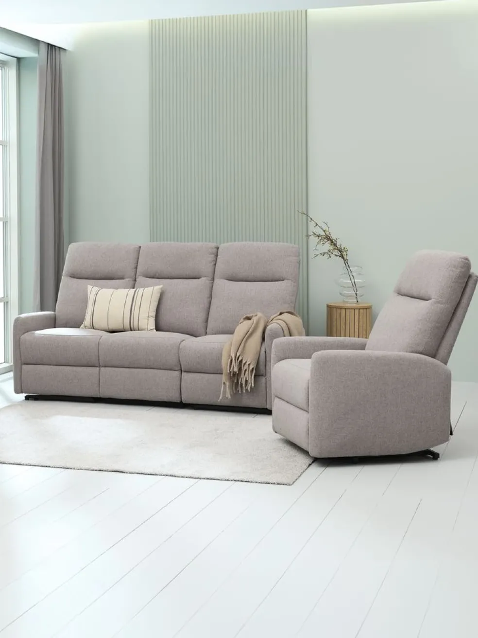 VONSILDFauteuil releveur VONSILD fonction releveur électrique gris