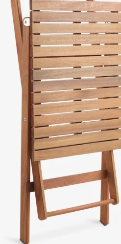 VRAADAL + HAGLEBUVRAADAL L62 table eucalyptus + 2 HAGLEBU chaises noir