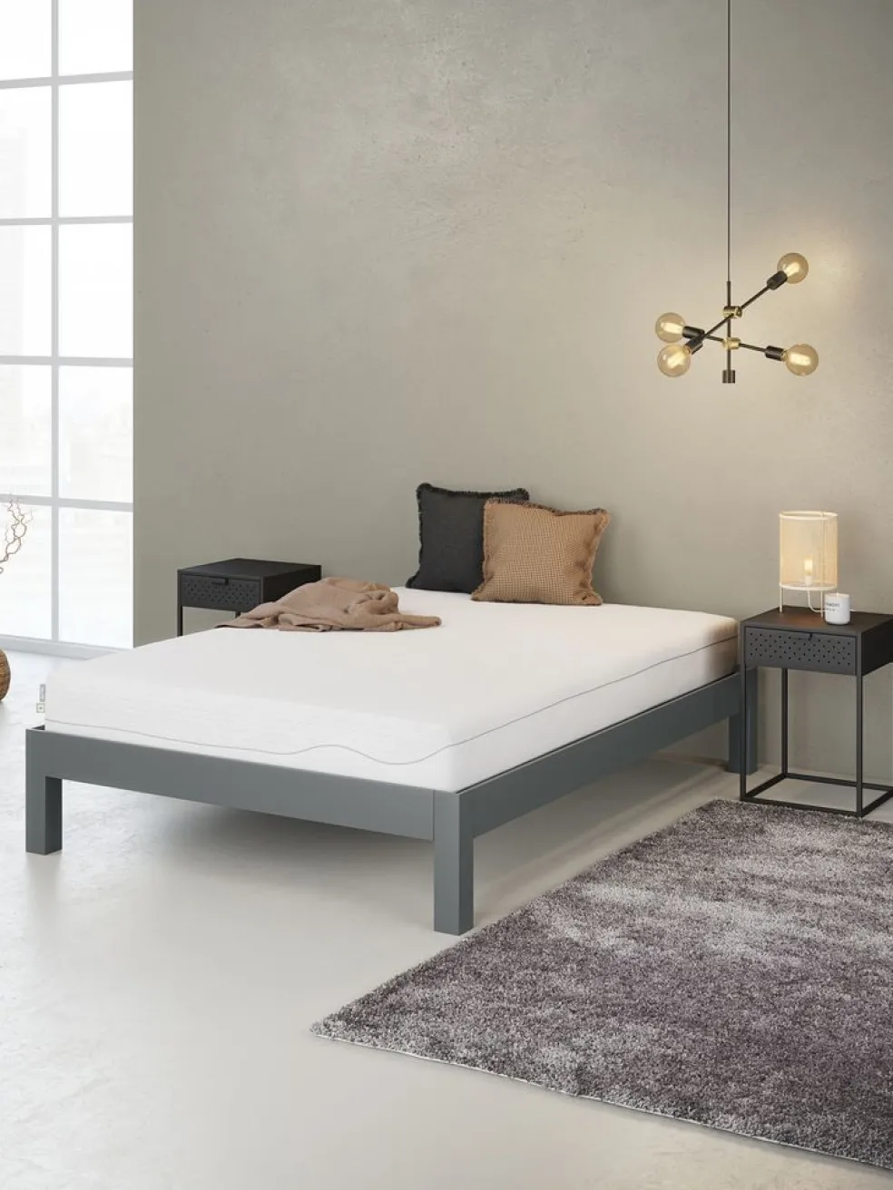 WELLPUR KVITAGoldMatelas en mousse 140x190cm WELLPUR KVITA Moyen