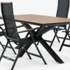 YPNASTED + BREDSTENYPNASTED L215 table naturel + 4 BREDSTEN chaises noir