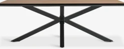 YPNASTED + BREDSTENYPNASTED L215 table naturel + 4 BREDSTEN chaises noir